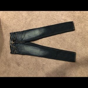 Dark wash blue jeans